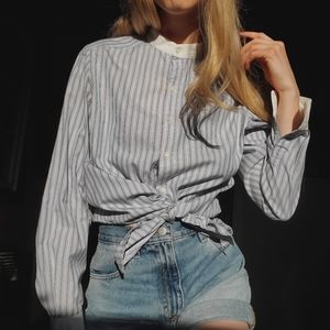 Vintage Ports International Striped Dress Shirt